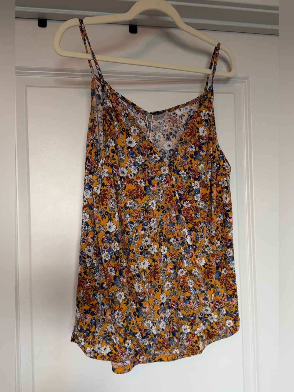 West K Floral Knit Cami Orange Daisy XL NWT